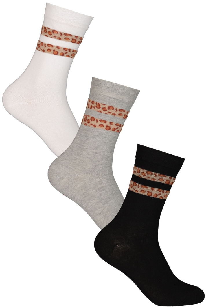 Bomullsstrumpa Dam 3-pack Lös Resår Mary