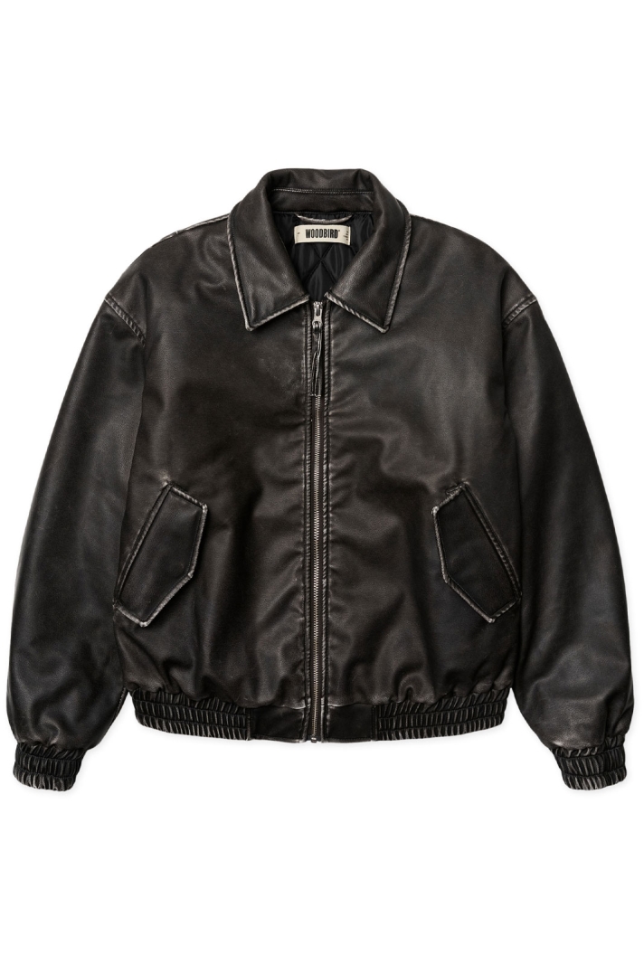 Wbbue Washed Pu Jacket
