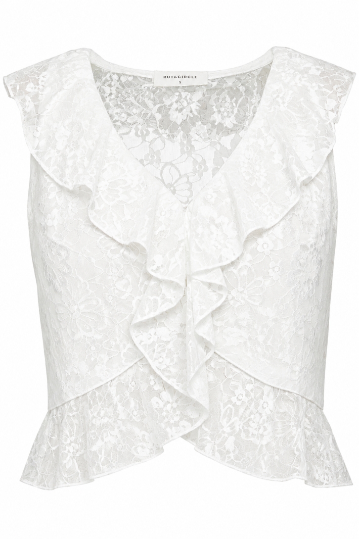 Eve Lace Top S WHITE