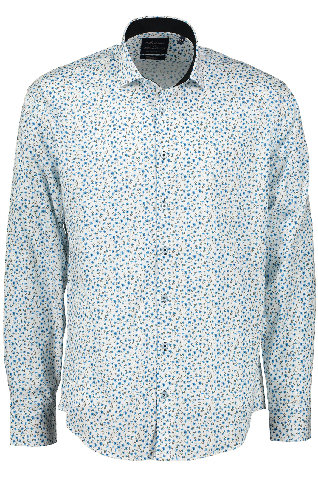 Shirt With Climbing Flowers Modern Fit