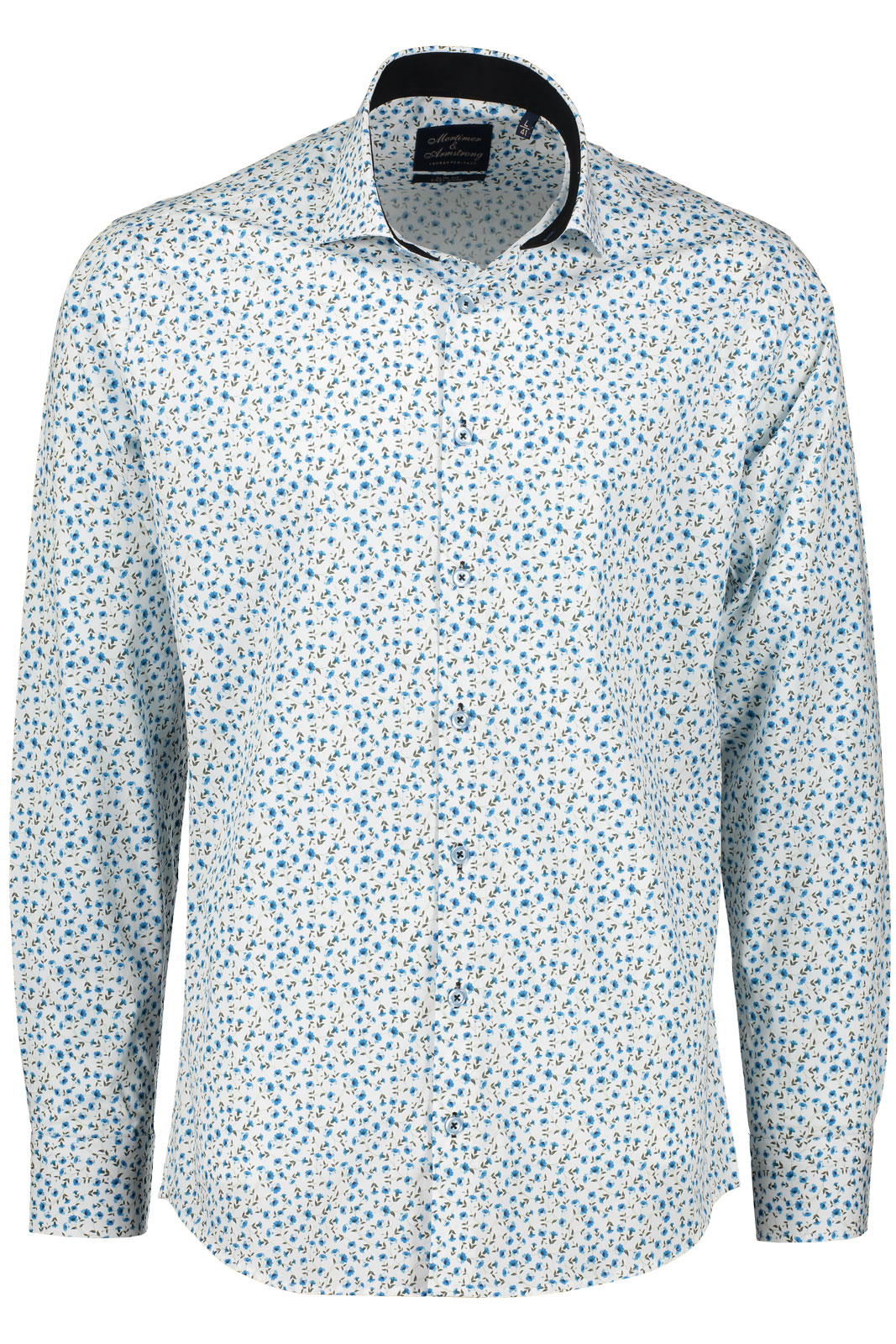 Shirt With Climbing Flowers Slim Fit