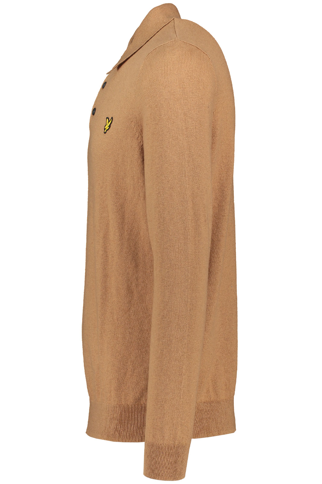 Cotton Merino Long Sleeve Knitted Polo