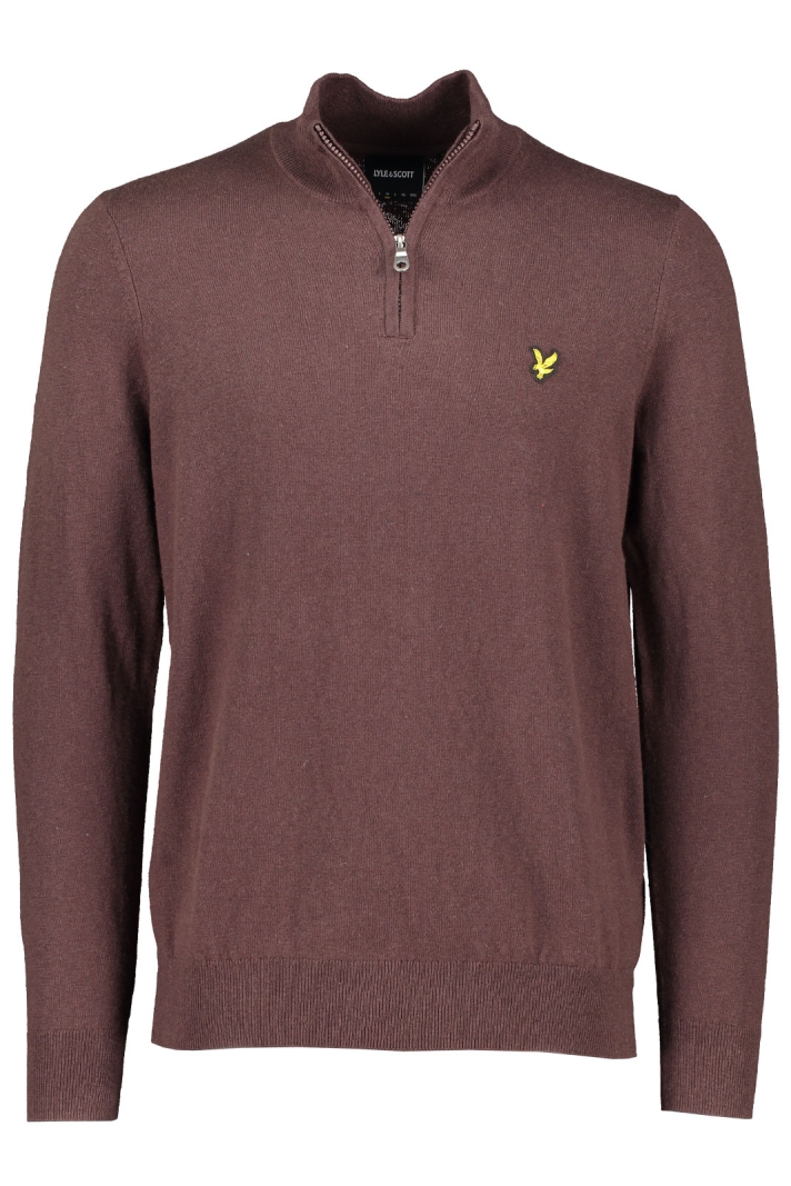 Cotton Merino Quarter Zip Jumper