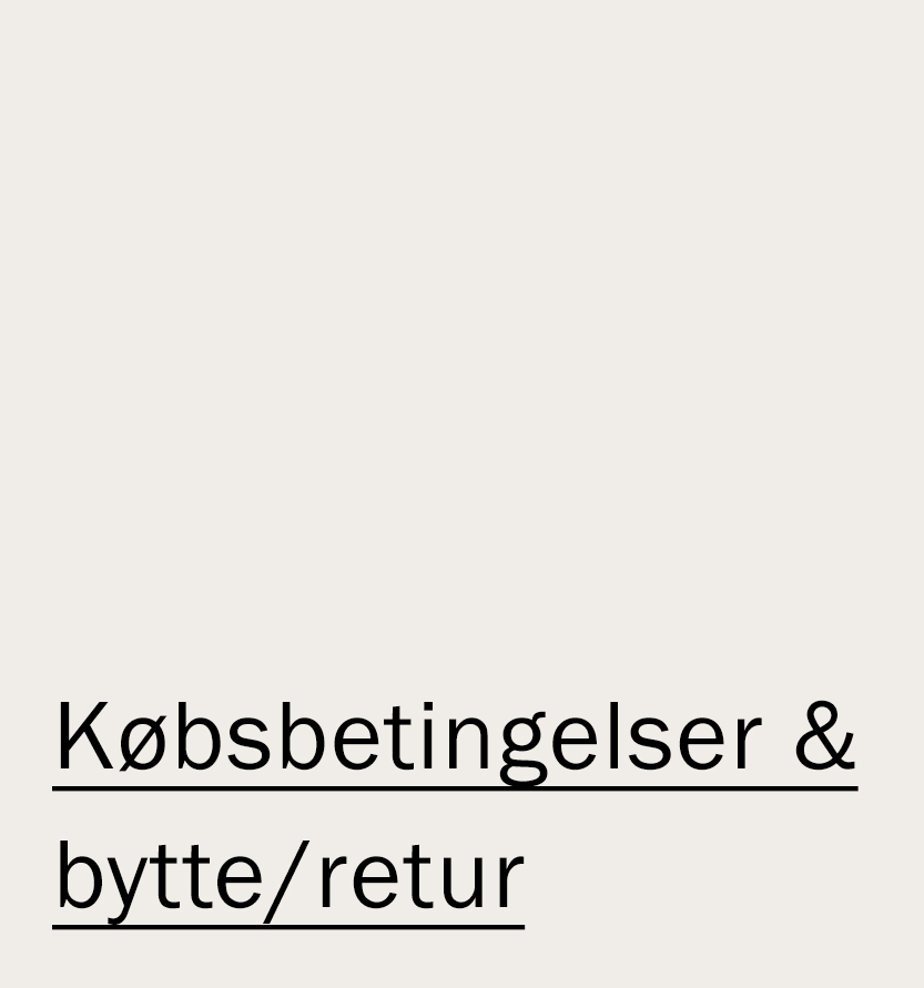 Kobsbetingelser - bytteret og retur
